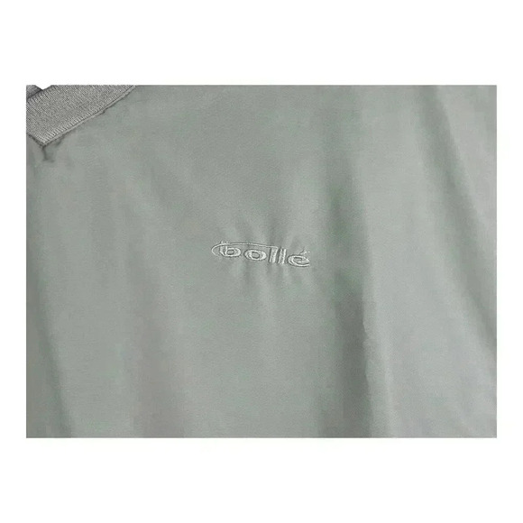 BOLLE Golf Windbreaker Pullover Mens LARGE Beige Khaki Waterproof Nylon V Neck - Picture 4 of 14